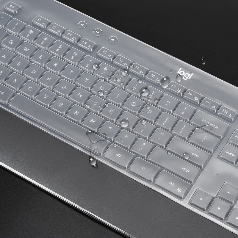 LEZE Keyboard Cover for Logitech MK545 & MK540 Wireless Keyboard, Logitech MK540 Keyboard Skin Protector - Clear - Image 4